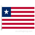 Bandera nacional de Liberia 100% poliéster 90 * 150 cm